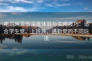 电鸽网页版深度体验与实用技巧：适合学生党、上班族、通勤党的不同玩法