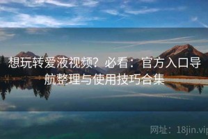 想玩转爱液视频？必看：官方入口导航整理与使用技巧合集
