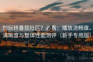 想玩转番茄社区？必看：播放流畅度、清晰度与整体性能测评（新手专用版）