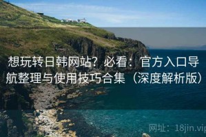 想玩转日韩网站？必看：官方入口导航整理与使用技巧合集（深度解析版）