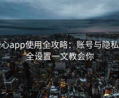 糖心app使用全攻略：账号与隐私安全设置一文教会你
