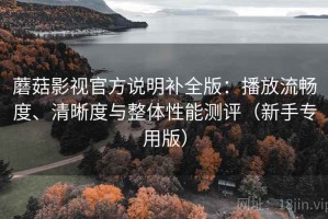 蘑菇影视官方说明补全版：播放流畅度、清晰度与整体性能测评（新手专用版）