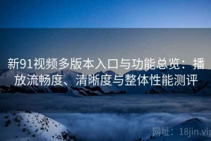 新91视频多版本入口与功能总览：播放流畅度、清晰度与整体性能测评