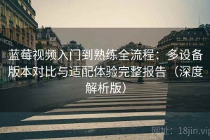 蓝莓视频入门到熟练全流程：多设备版本对比与适配体验完整报告（深度解析版）