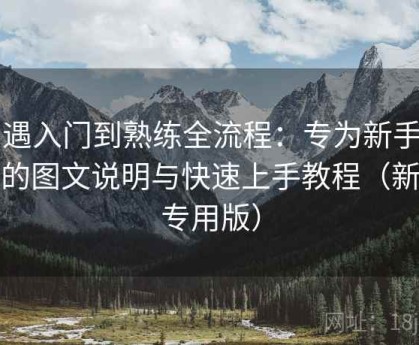 岛遇入门到熟练全流程：专为新手准备的图文说明与快速上手教程（新手专用版）