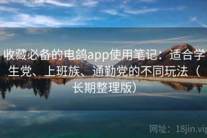 收藏必备的电鸽app使用笔记：适合学生党、上班族、通勤党的不同玩法（长期整理版）