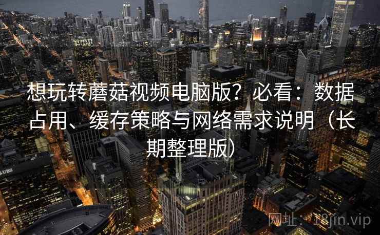 想玩转蘑菇视频电脑版？必看：数据占用、缓存策略与网络需求说明（长期整理版）