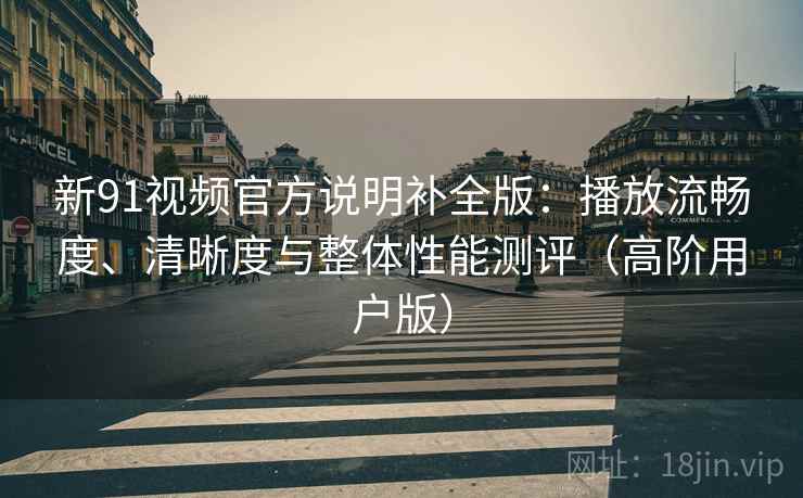 新91视频官方说明补全版：播放流畅度、清晰度与整体性能测评（高阶用户版）