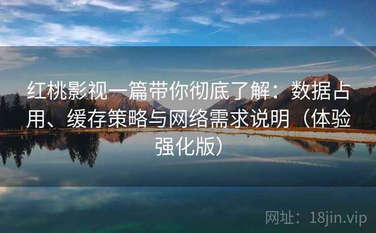 红桃影视一篇带你彻底了解：数据占用、缓存策略与网络需求说明（体验强化版）