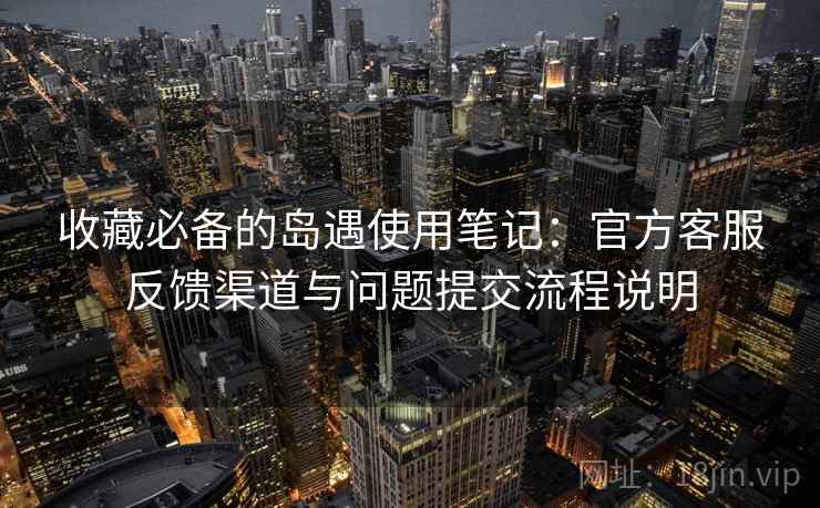 收藏必备的岛遇使用笔记：官方客服反馈渠道与问题提交流程说明