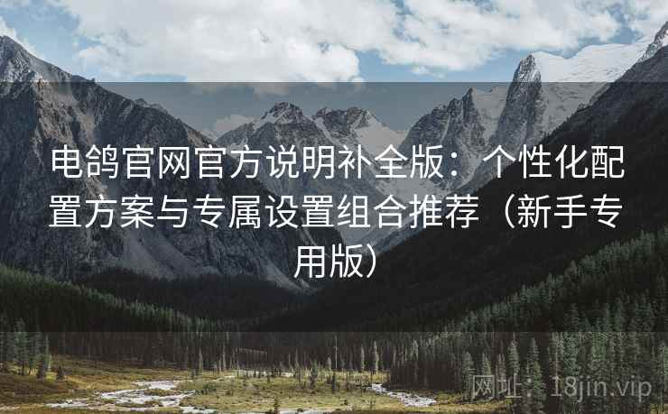 电鸽官网官方说明补全版：个性化配置方案与专属设置组合推荐（新手专用版）