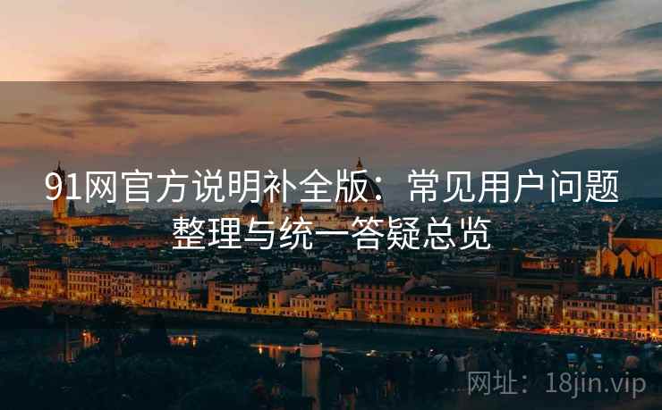 91网官方说明补全版：常见用户问题整理与统一答疑总览
