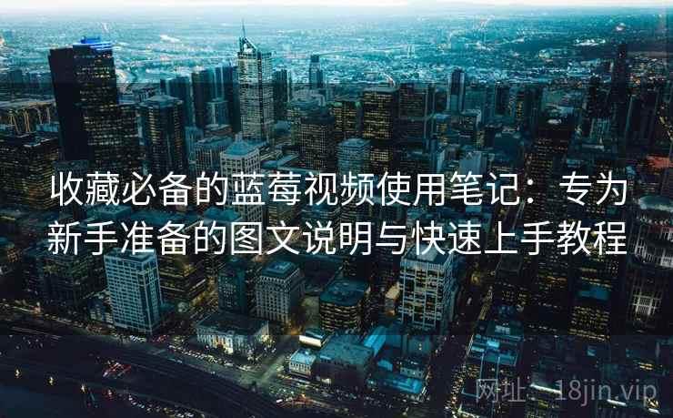收藏必备的蓝莓视频使用笔记:专为新手准备的图文说明与快速上手教程 收藏必备的蓝莓视频使用笔记:专为新手准备的图文说明与快速上手教程
