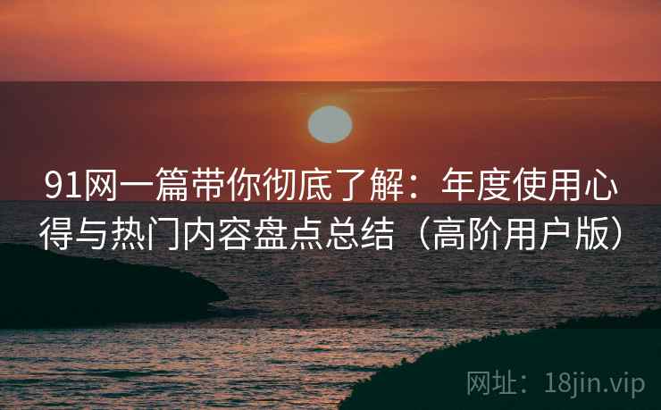 91网一篇带你彻底了解:年度使用心得与热门内容盘点总结(高阶用户版) 91网一篇带你彻底了解:年度使用心得与热门内容盘点总结(高阶用户版)