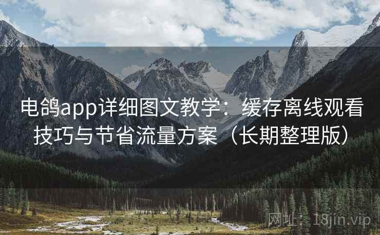 电鸽app详细图文教学：缓存离线观看技巧与节省流量方案（长期整理版）